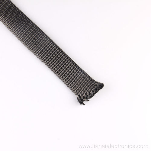 High temperature resistance carbon braid cable sleeve